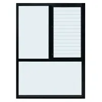 Serie clásica: ventanas de vaso de vidrio fijo de break no térmico