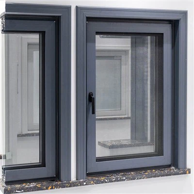 Serie Clásica - Ventanas abatibles con marco de aluminio sin rotura de puente térmico